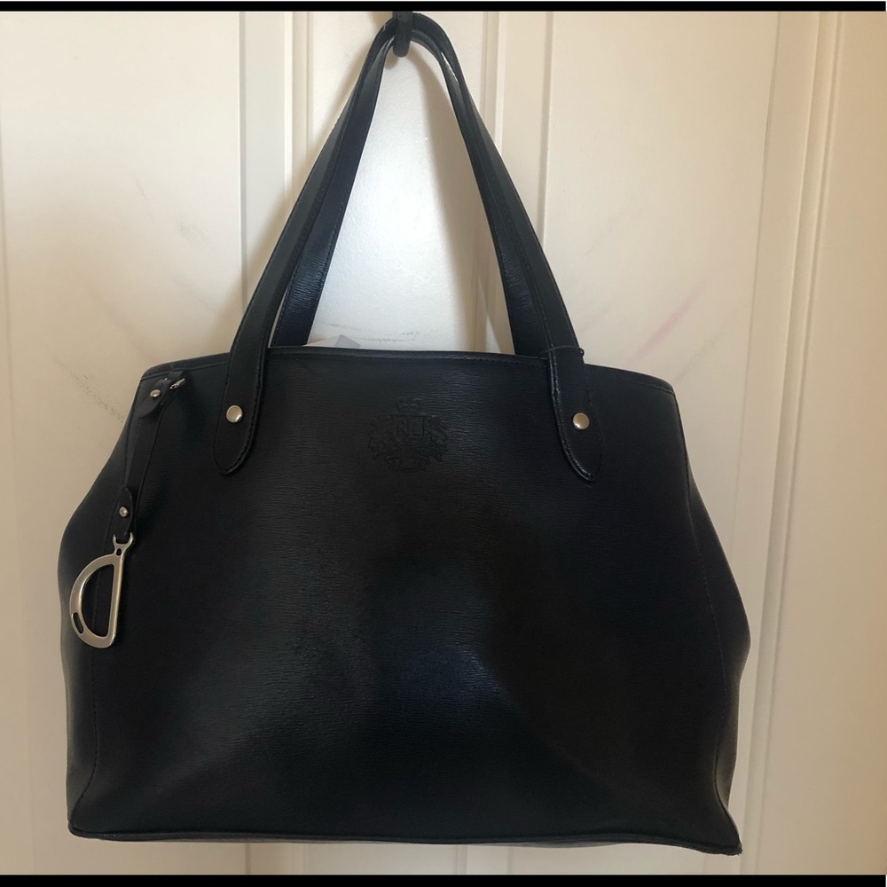 Ralph Lauren Sloan Street Tall Shopper NWT Navy